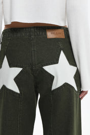 STACIE KHAKI STARS DENIM