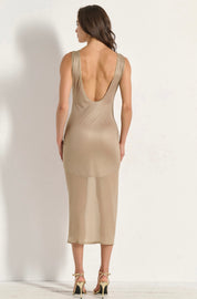 MATIS BEIGE MIDI DRESS