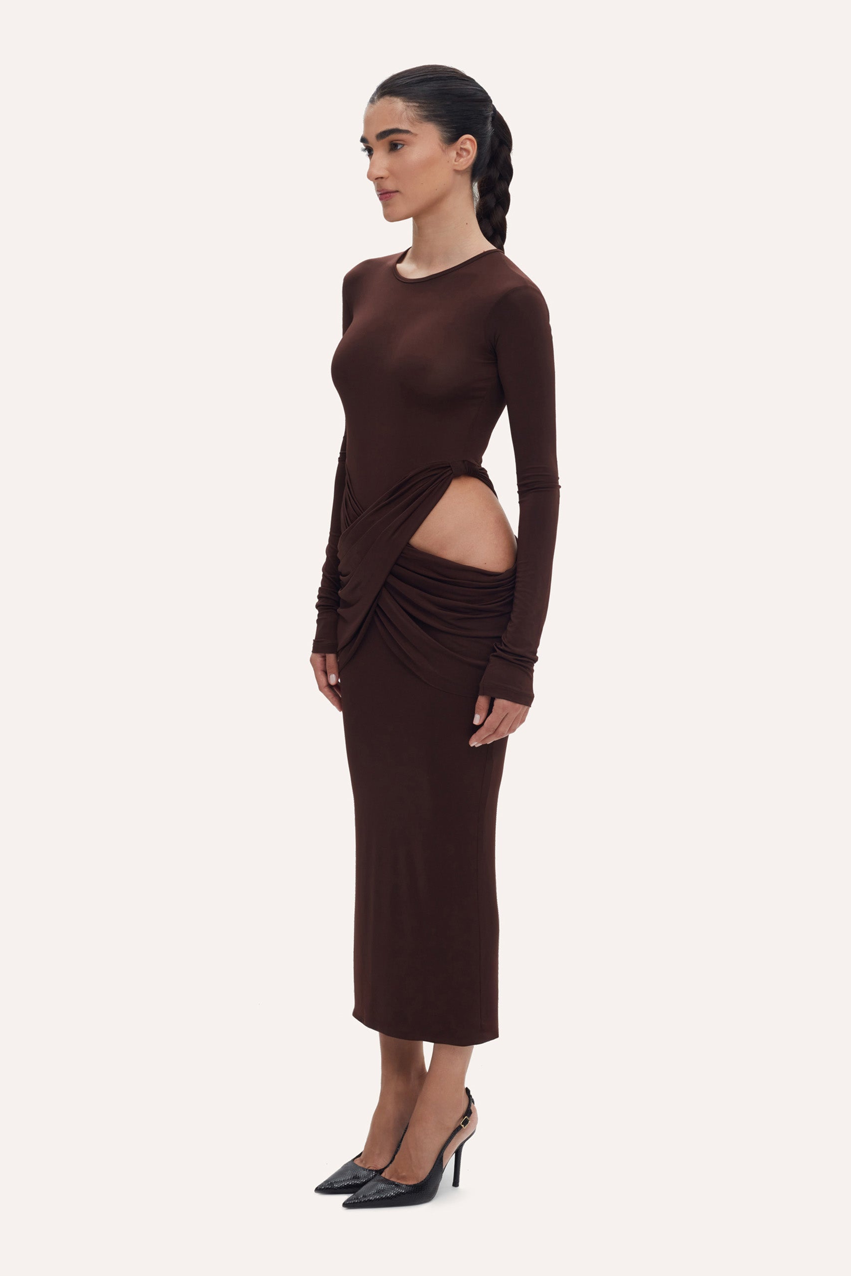 CASANDRA MARRONE DRESS