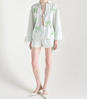 MILKWHITE SHORTS WITH BOWS