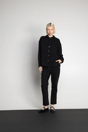 GENEVIE BLACK DENIM SHIRT