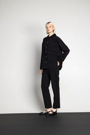 GENEVIE BLACK DENIM SHIRT