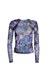 IVY TOULE TOP BLUE FLORAL