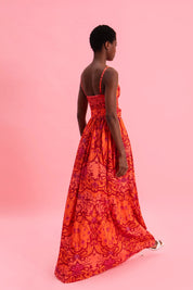 EVELEYA AMBER WAVES MAXI DRESS WITH BELT