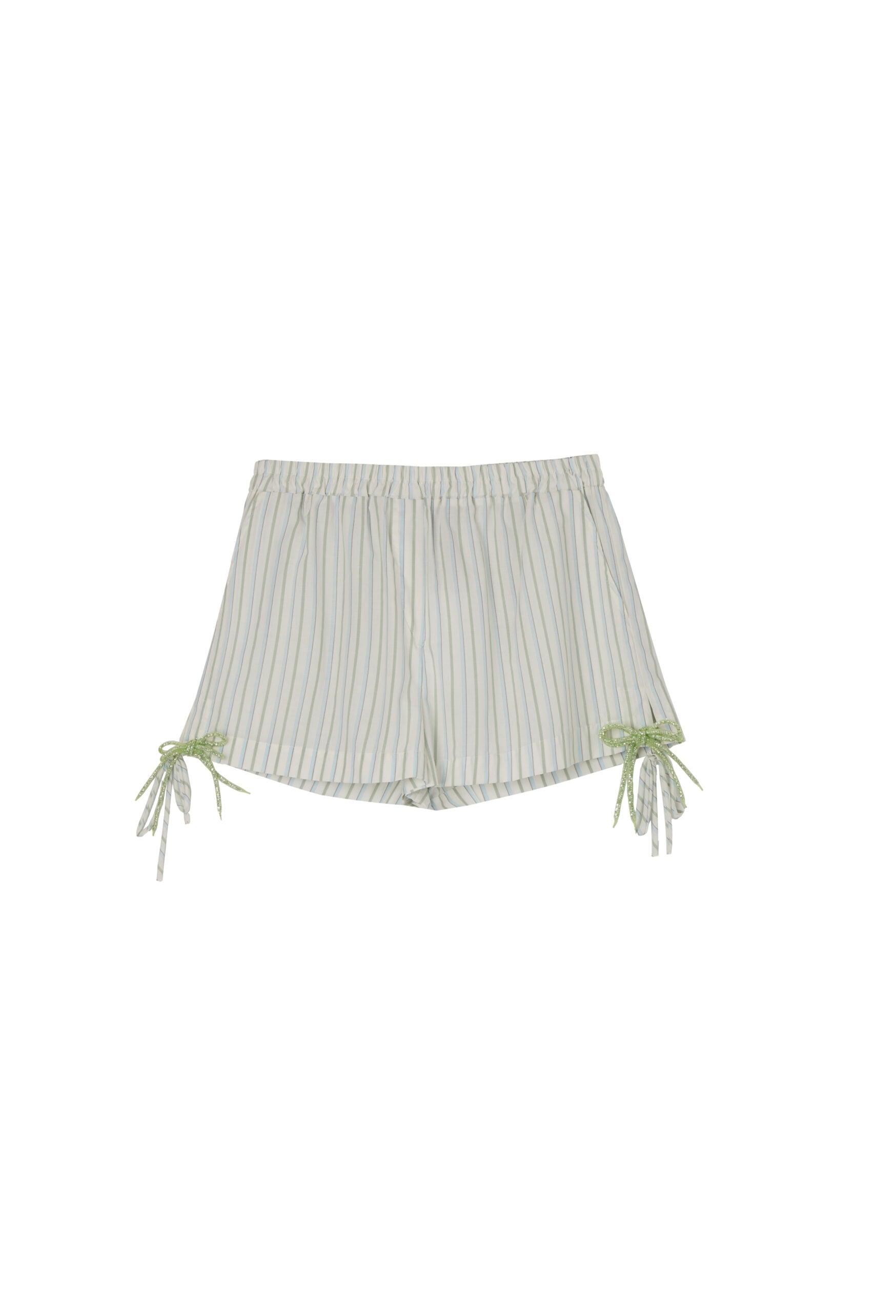 MILKWHITE SHORTS WITH BOWS