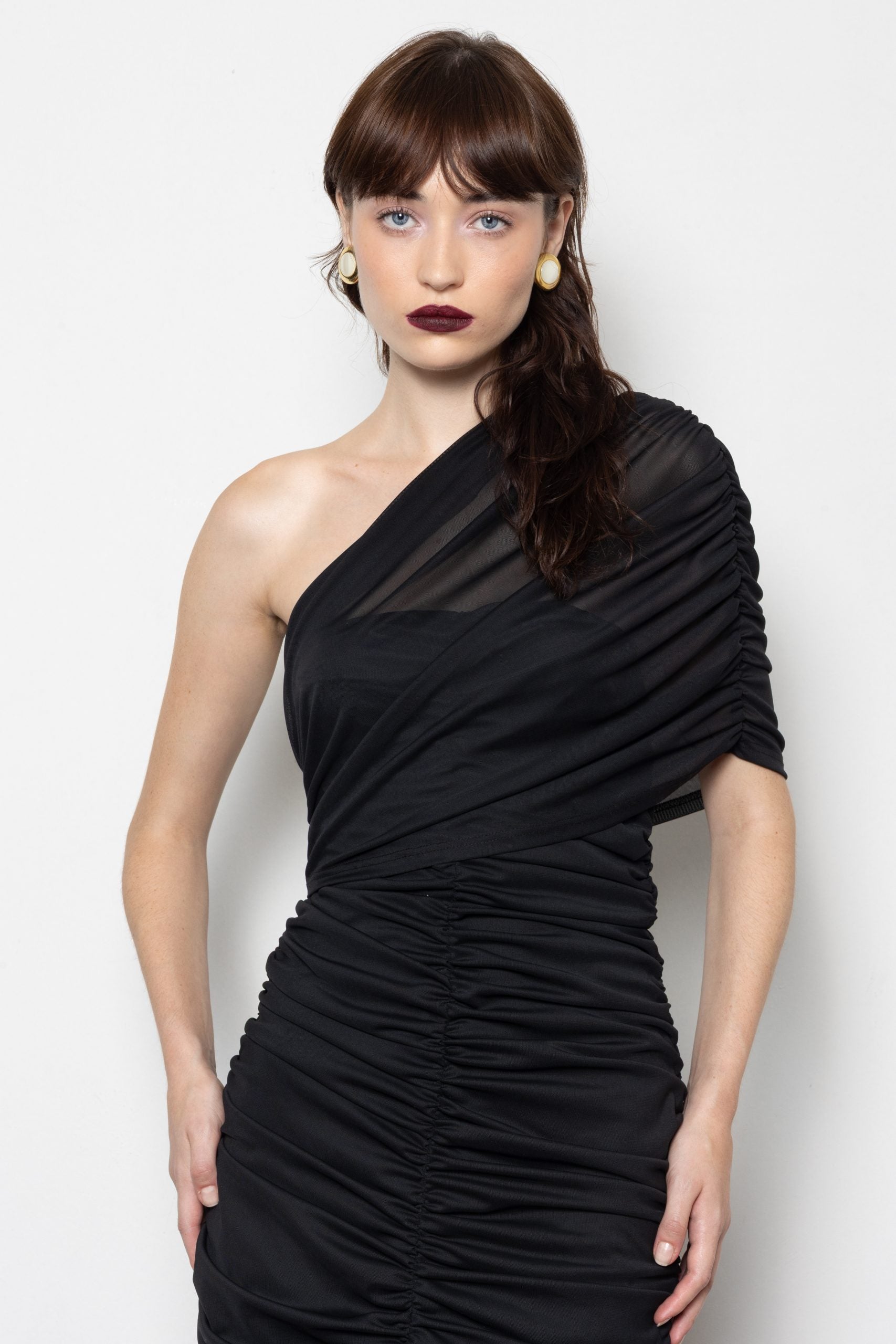 MALLORY MONSOON BLACK DRESS