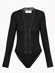 ORIETTA BLACK BODYSUIT