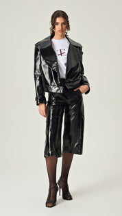 NOIR REVOLUTION GLOSSY LEATHER JACKET