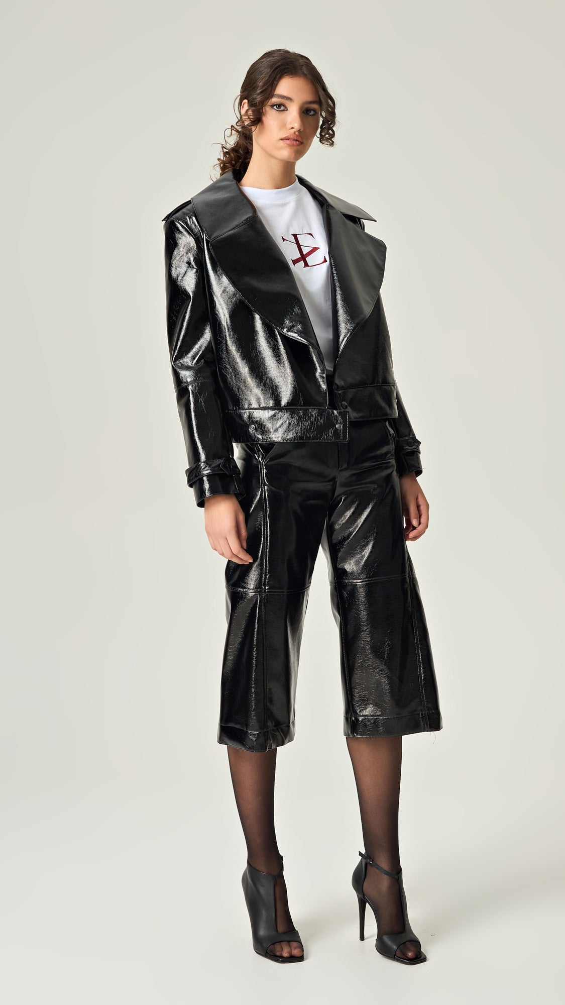 NOIR REVOLUTION GLOSSY LEATHER JACKET