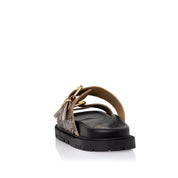 SANTE FLAT BLACK SHOES