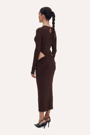 CASANDRA MARRONE DRESS