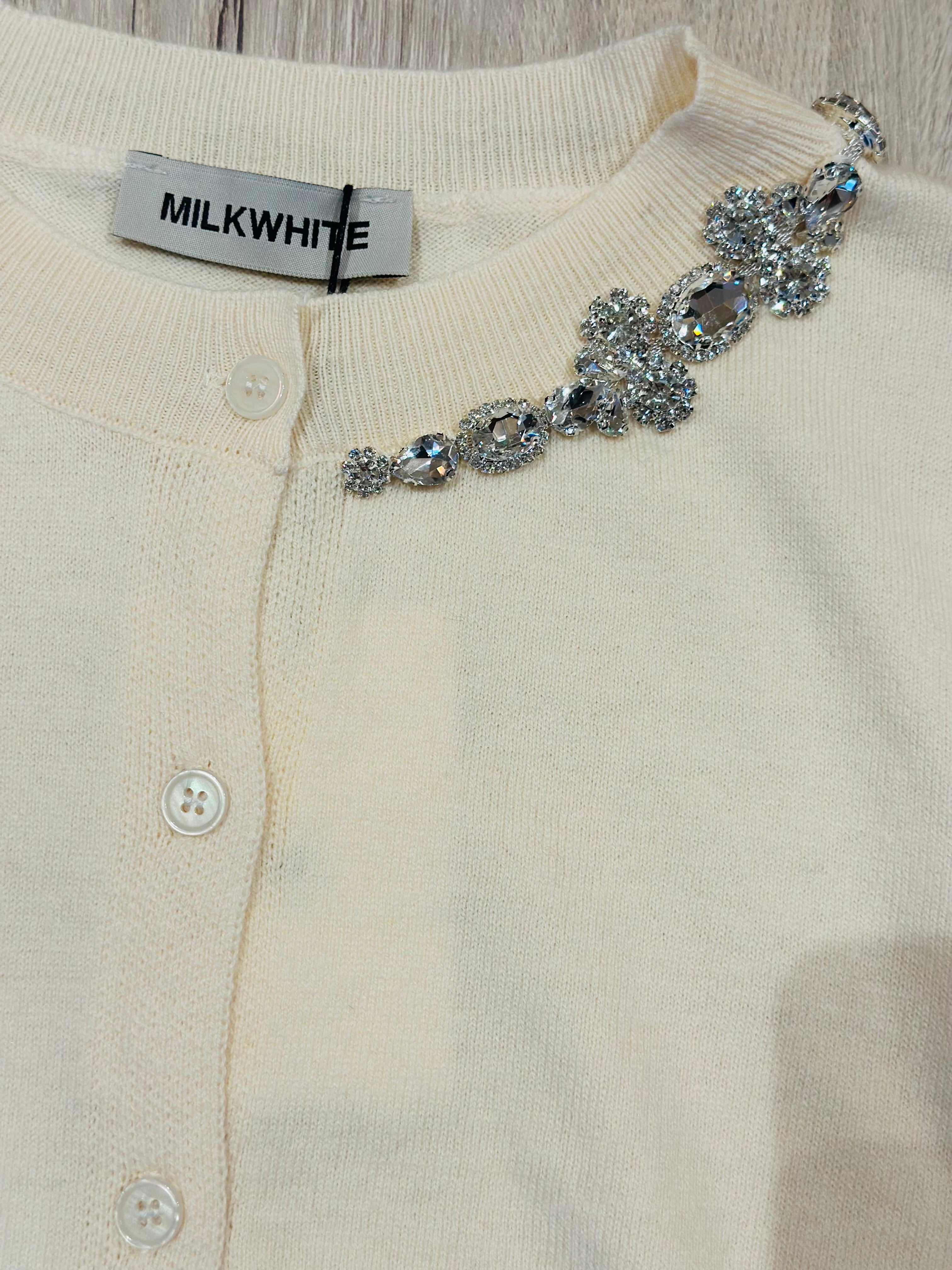 MILKWHITE CARDIGAN IVORY