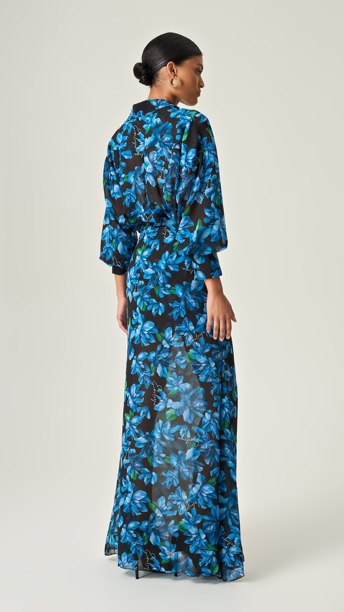 AZURE PETAL DREAM MAXI SKIRT