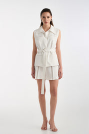 Nina White Vest