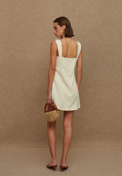 La Chaine PEPITA DRESS ECRU