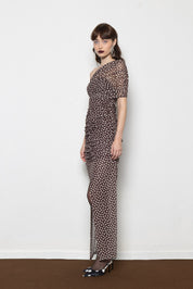 MALLORY MONSOON POLKA DOT DRESS