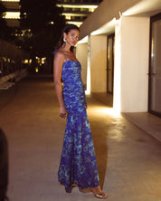 EVELEYA ETHEREAL BLUE MAXI DRESS