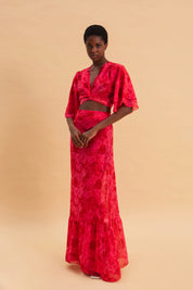 RUBY ROSE WRAP TOP