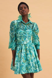 EVELEYA BOTANICAL BREEZE MINI 100% COTTON DRESS