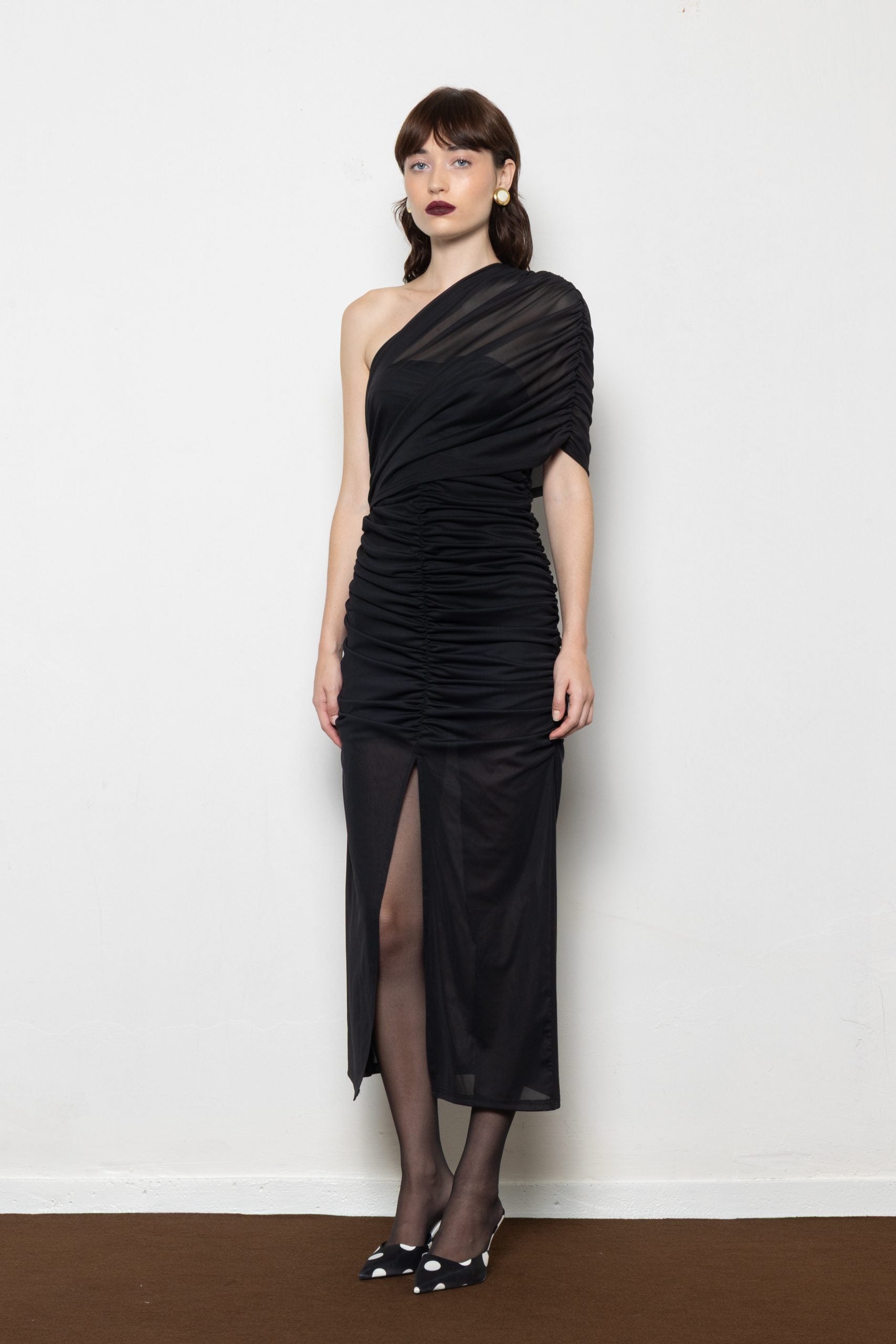 MALLORY MONSOON BLACK DRESS
