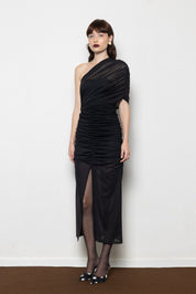 MALLORY MONSOON BLACK DRESS