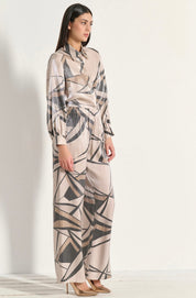 MATIS BEIGE PANTS WITH DESIGN