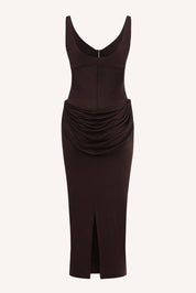 REINA MARRONE DRESS
