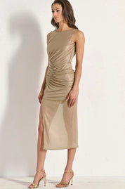 MATIS BEIGE MIDI DRESS