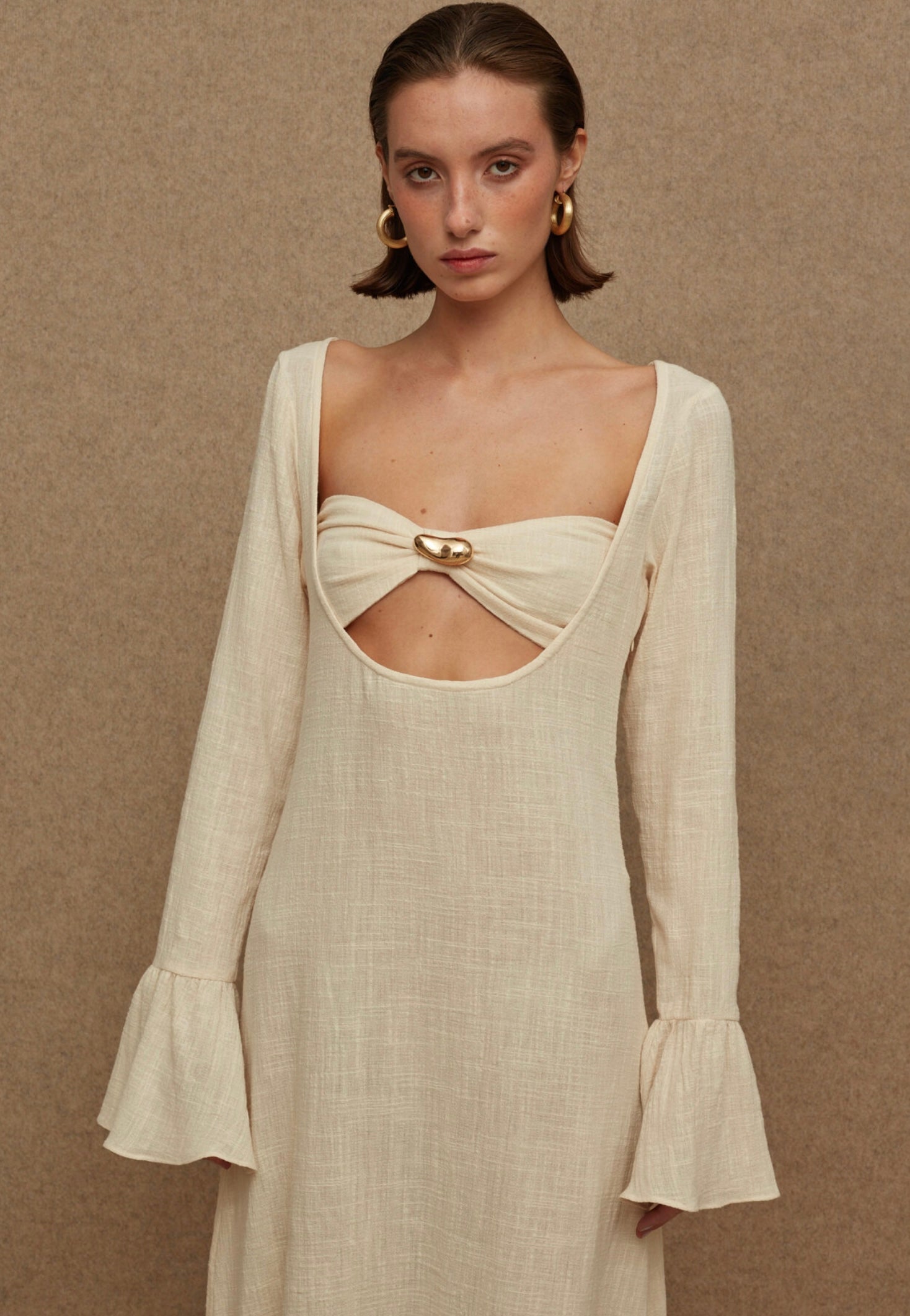 La Chaine CALDERA DRESS ECRU