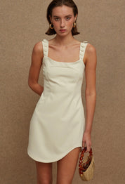La Chaine PEPITA DRESS ECRU