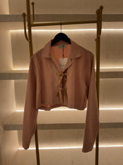 MILK WHITE CROPPED SHIRT
