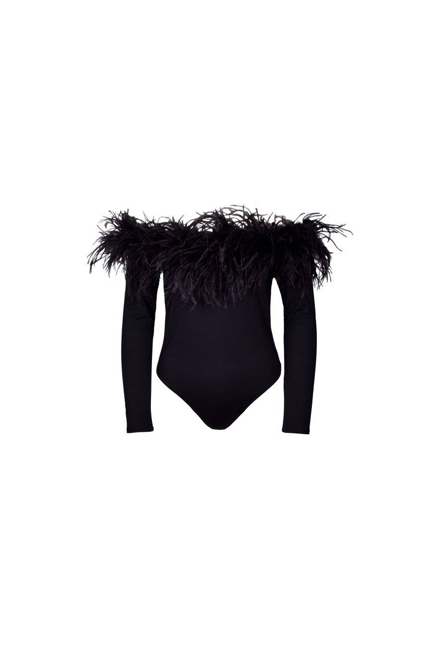 BLACK FEATHER BODYSUITS