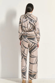 MATIS BEIGE PANTS WITH DESIGN