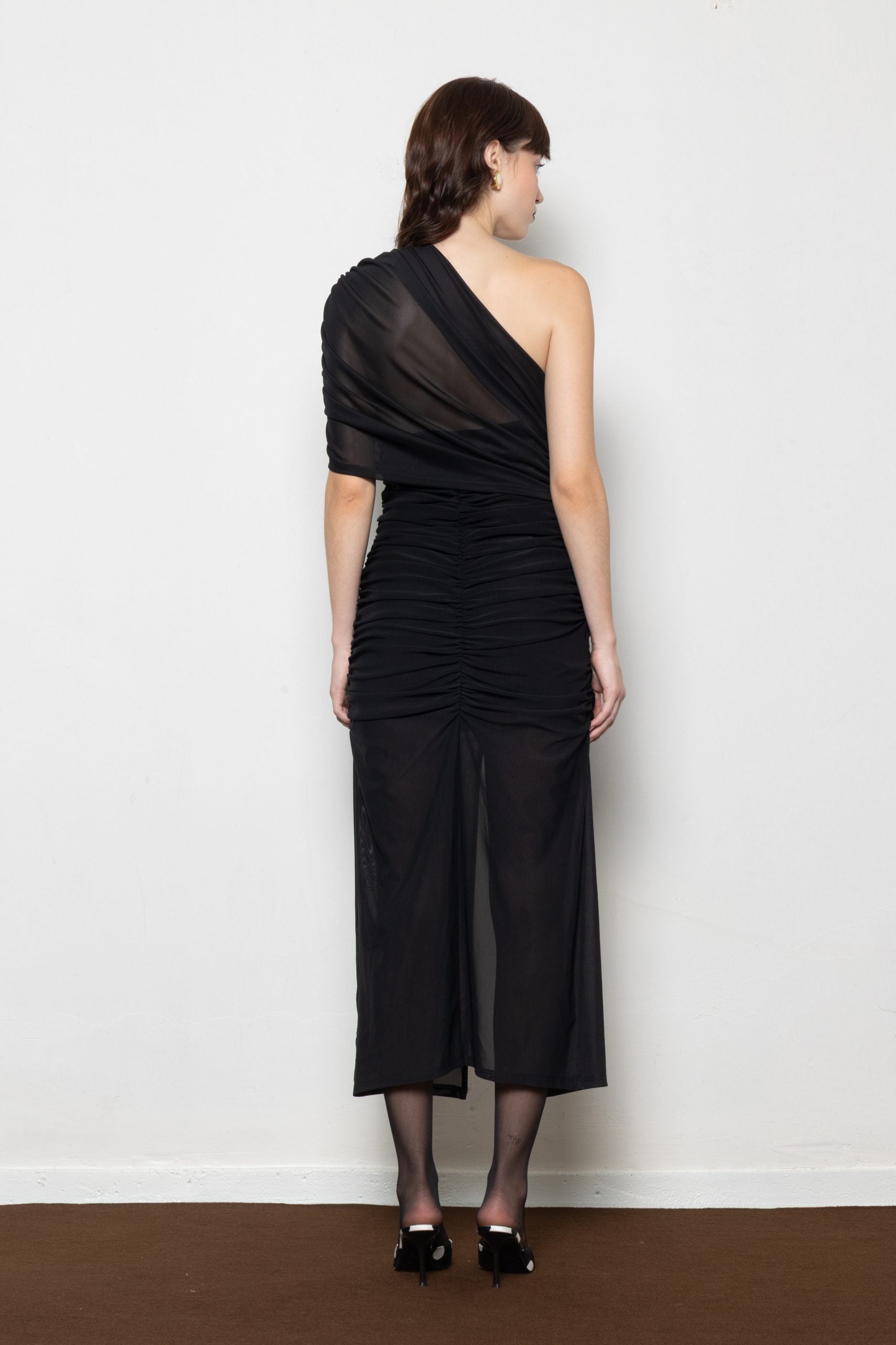 MALLORY MONSOON BLACK DRESS