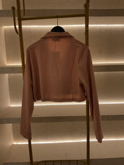 MILK WHITE CROPPED SHIRT