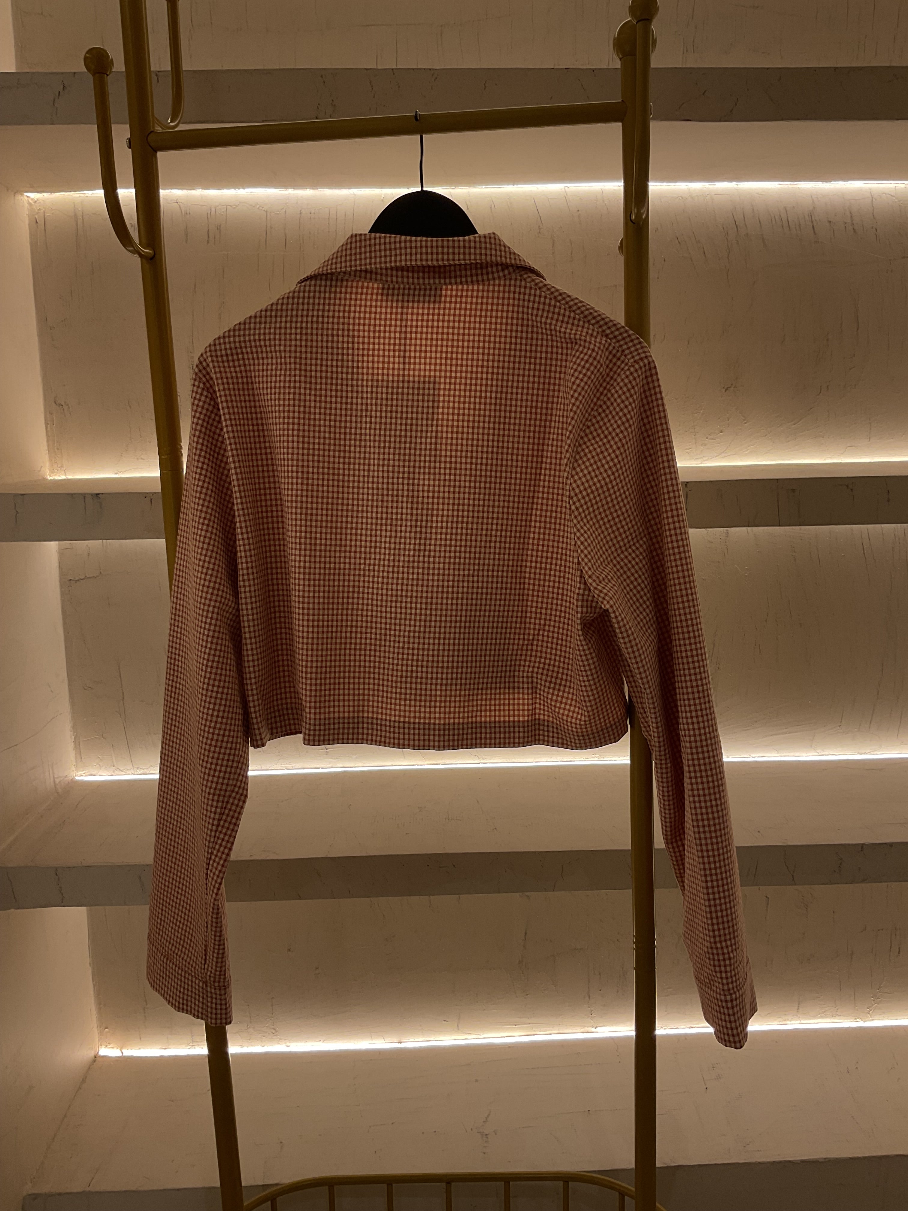 MILK WHITE CROPPED SHIRT