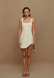La Chaine PEPITA DRESS ECRU