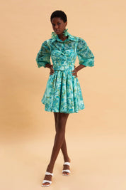 EVELEYA BOTANICAL BREEZE MINI 100% COTTON DRESS