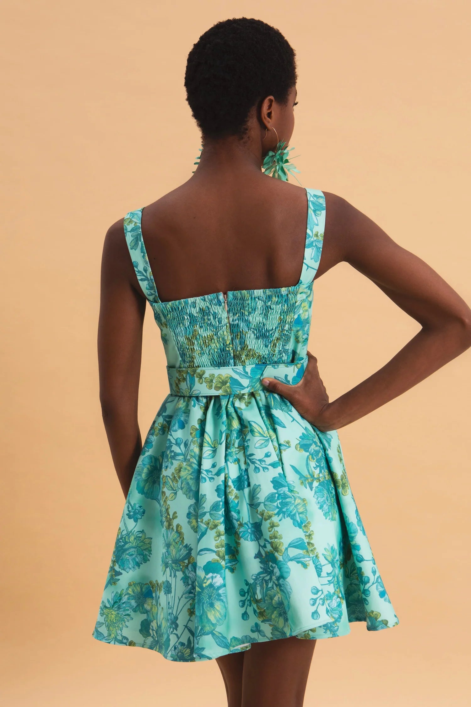 EVELEYA BOTANICAL BREEZE MINI 100% COTTON DRESS