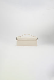 LEATHER TWIST JACKIE MINI ΕΚΡΟΥ ΤΣΑΝΤΑ