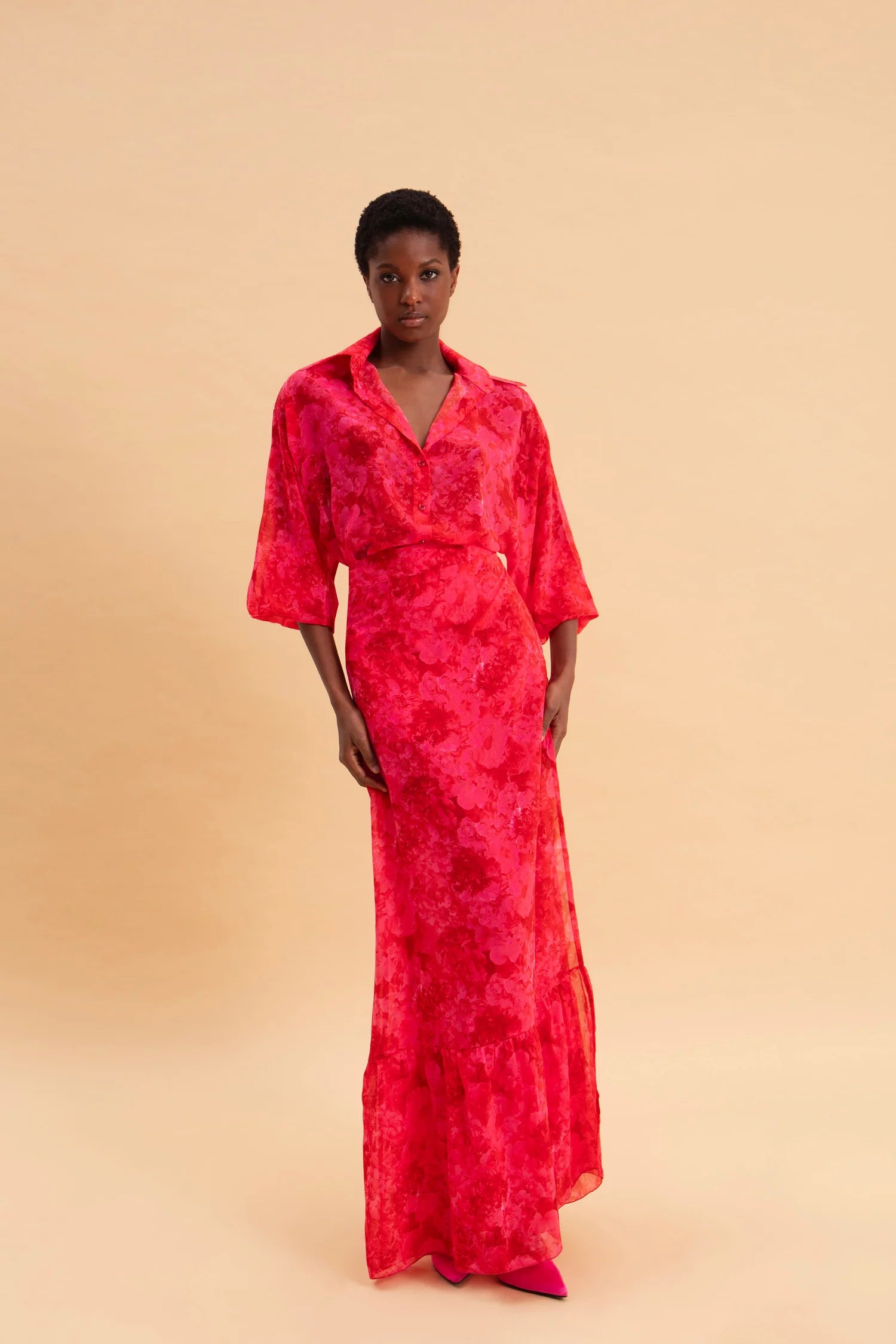 RUBY ROSE MAXI WRAP SKIRT