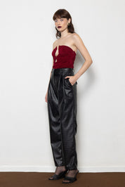 MALLORY DOLLY BORDEAUX TOP