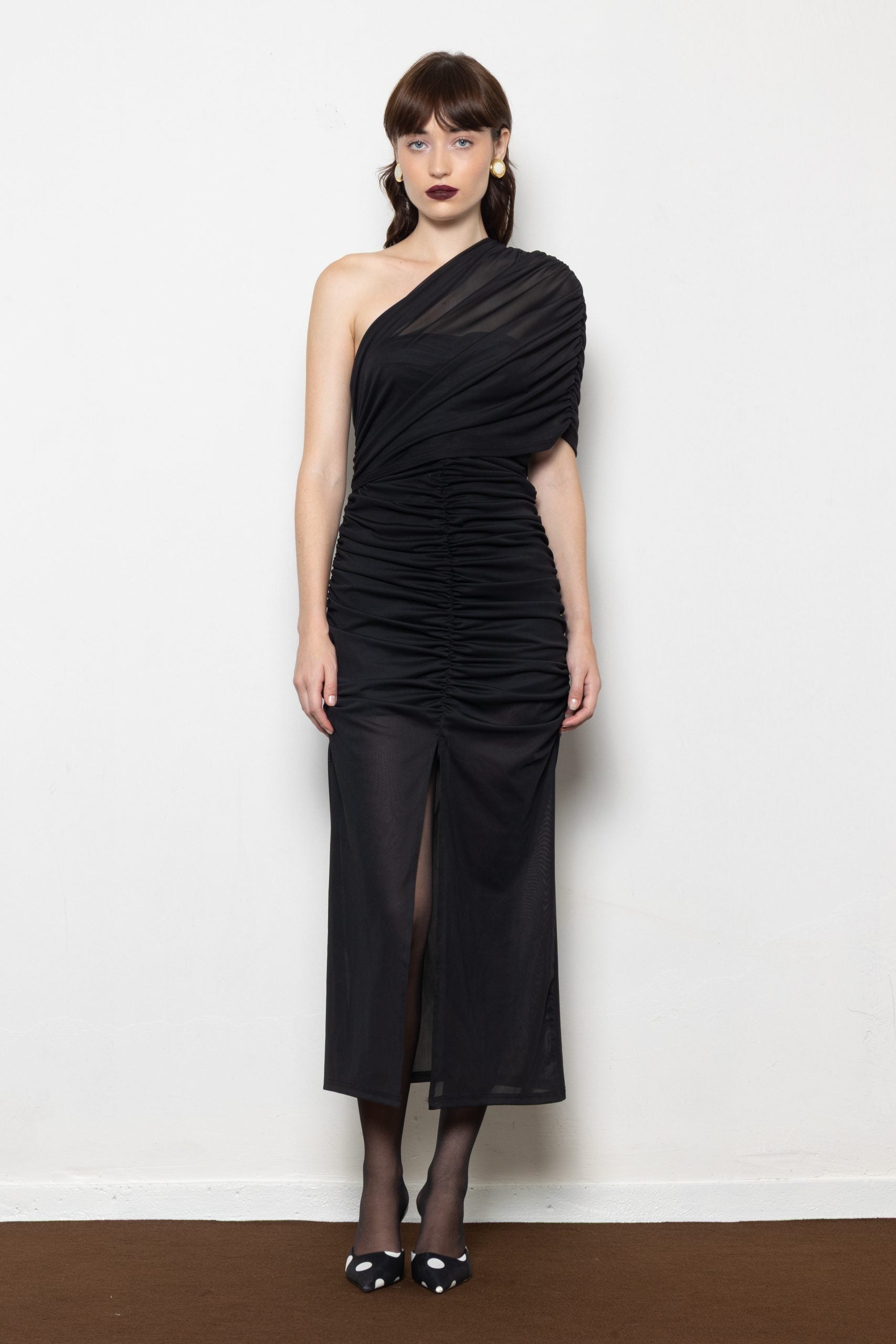 MALLORY MONSOON BLACK DRESS