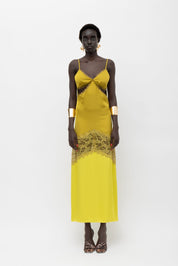 LALIBELA OLIVE DRESS