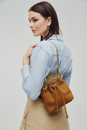 LEATHER TWIST ARIA MINI SUEDE ΤΑΜΠΑ ΤΣΑΝΤΑ