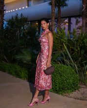 EVELEYA RUSTIC ROMANCE MIDI SEQUINED DRESS