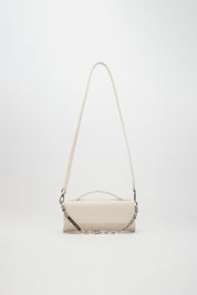 LEATHER TWIST JACKIE MINI ΕΚΡΟΥ ΤΣΑΝΤΑ