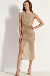 MATIS BEIGE MIDI DRESS