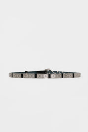 LEATHER TWIST AMARA ΜΑΥΡΗ ΑΣΗΜΙ ΑΓΚΡΑΦΑ ΖΩΝΗ