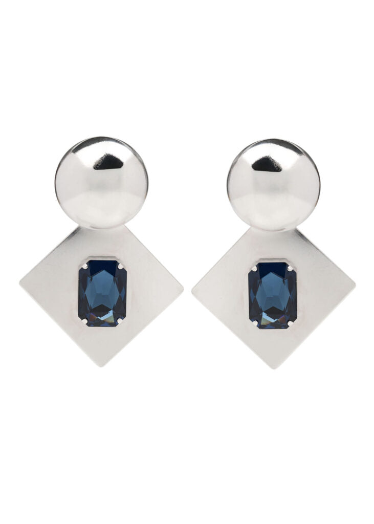 FOVOS EARRINGS (SILVER/BLUE)